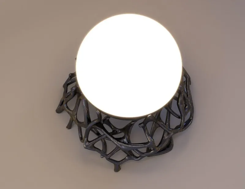 Online Pamono Morphogen Lamp by John Brevard