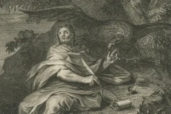 Pamono Mortier, Christian Wall Art Evangelists Luke and John, 1700, Paper><noscript><img width=