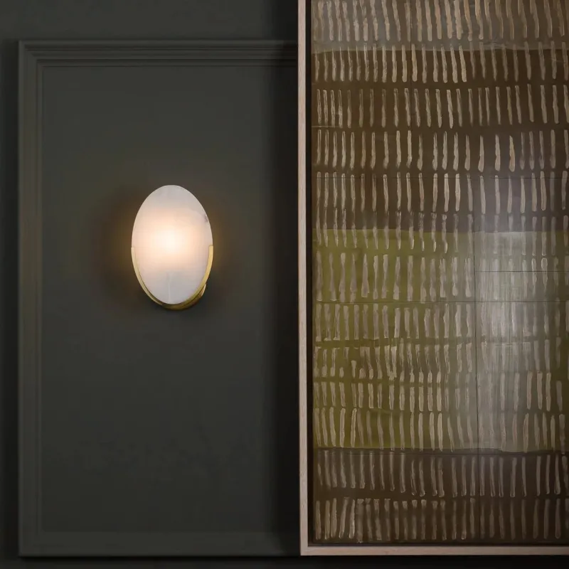 Pamono Mosman Brass Disk Wall Sconce from Pure White Lines> Wall Lights & Sconces