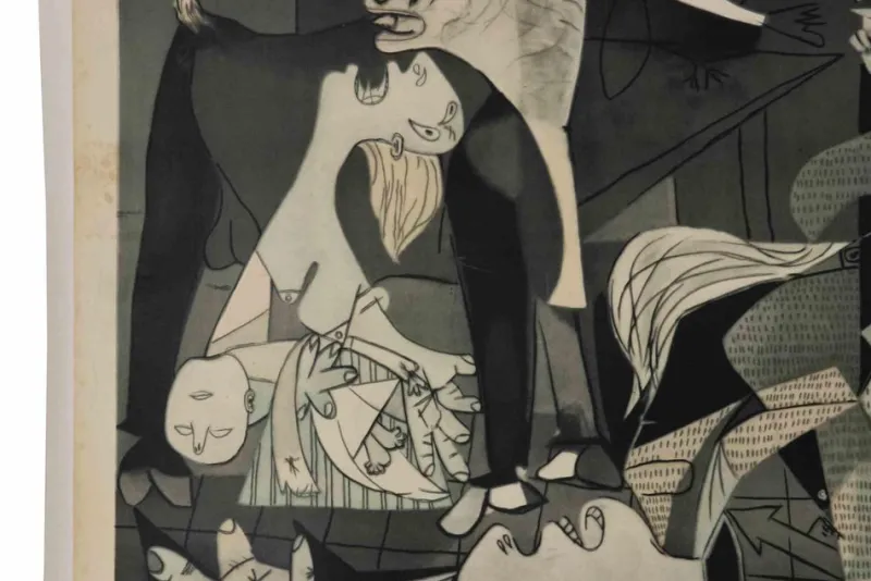 Pamono Mostra di Picasso Exhibition Poster Depicting Guernica after Picasso, 1953> Wall Decor|Posters