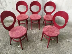 New Pamono Mouettes Bistro Chairs from Baumann, 1960s, Set of 5