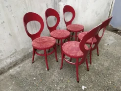New Pamono Mouettes Bistro Chairs from Baumann, 1960s, Set of 5