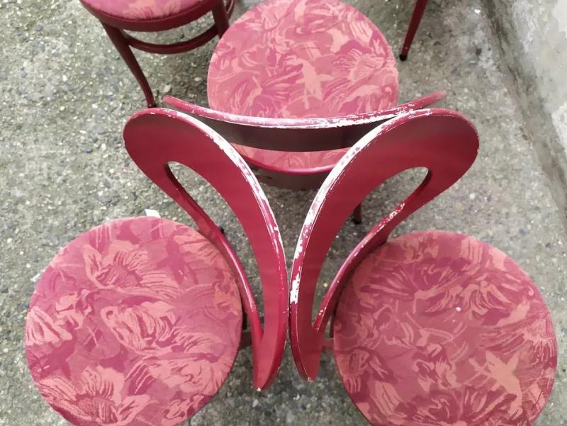 New Pamono Mouettes Bistro Chairs from Baumann, 1960s, Set of 5