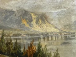 Pamono Mountain Landscape, Early 20th Century, Oil on Canvas, Framed><noscript><img width=