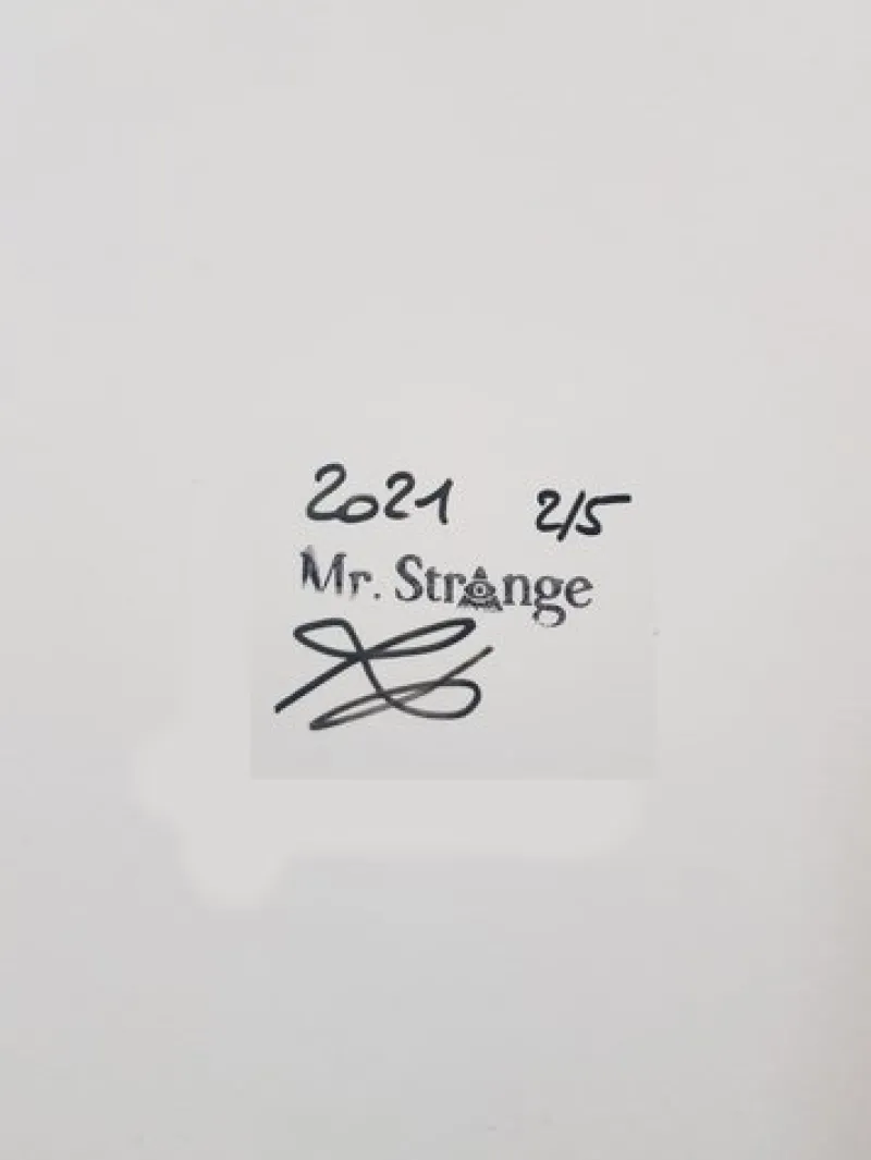Online Pamono Mr Strange, Death in Pink, 2021, Giclée on Aludibond