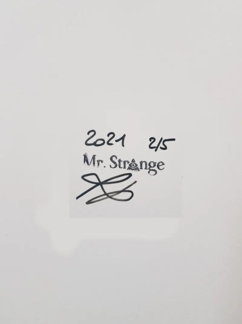 Pamono Mr Strange, Death in Pink, 2021, Giclée on Aludibond