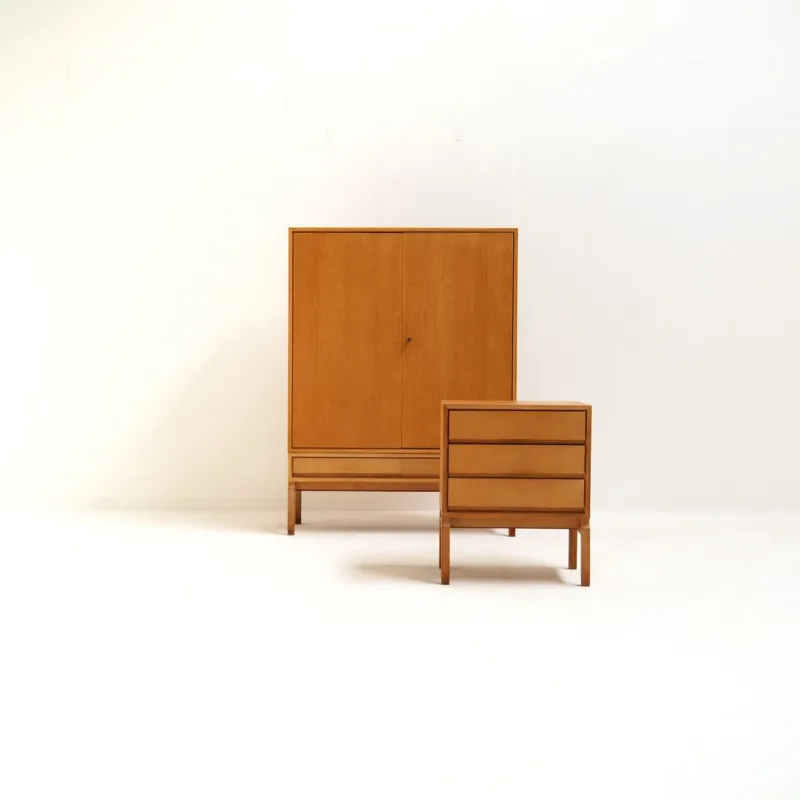 Pamono MTP Wardrobe in Oak by Marian Grabinski for Ikea, 1963> Cabinets & Wardrobes