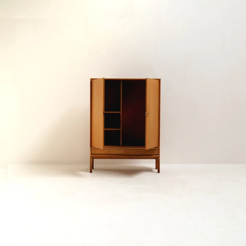 Pamono MTP Wardrobe in Oak by Marian Grabinski for Ikea, 1963> Cabinets & Wardrobes