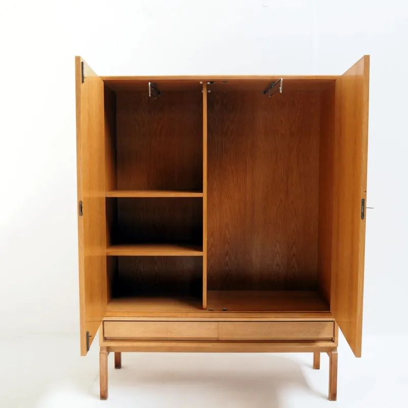 Pamono MTP Wardrobe in Oak by Marian Grabinski for Ikea, 1963> Cabinets & Wardrobes