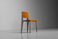 New Pamono Métropole 305 Standard Chair attributed to Jean Prouvé, France, 1951