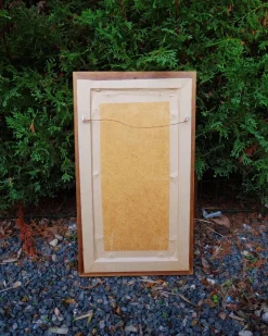 Hot Pamono Mucha Silkscreened Wall Mirror, 1970