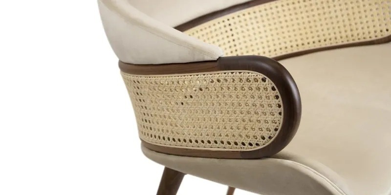 Pamono Mudhif Dining Armchairs from Alma De Luce, Set of 6> Seating
