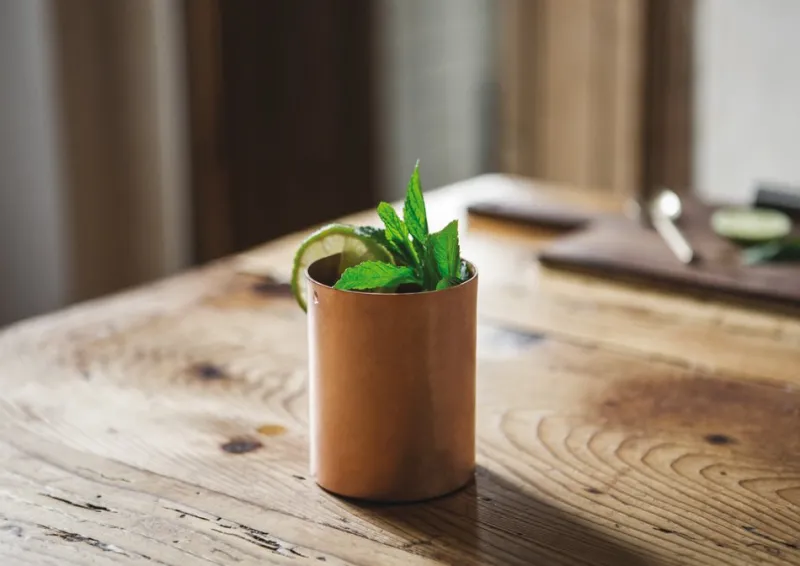 Pamono Mule Copper Mug by Lara Caffi for KnIndustrie, Set of 6> Tabletop|Dinnerware Accessories