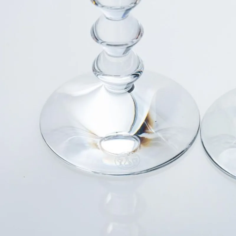 New Pamono Multi Color Baccarat Wine Crystal Glasses, France, 1960, Set of 6