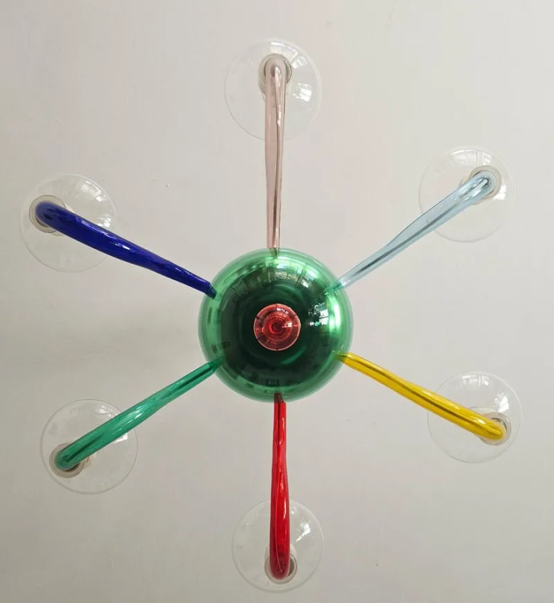 Clearance Pamono Multicolor Murano Glass Chandelier in style of Gio Ponti for Venini, Italy, 1970s