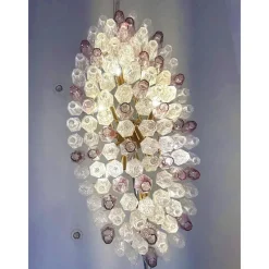 Pamono Multicolored Poliedri Murano Glass Chandelier by Simoeng> Ceiling Lights