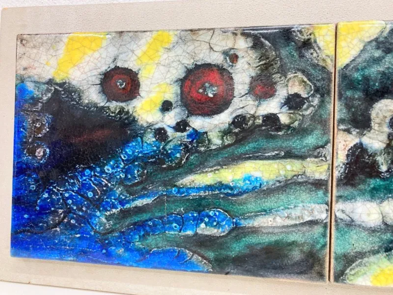Pamono Mural in Ceramic from Karlsruher Majolika, 1960s> Architectural Elements