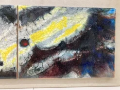 Pamono Mural in Ceramic from Karlsruher Majolika, 1960s><noscript><img width=