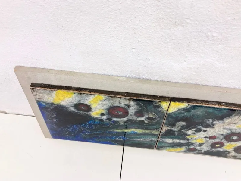 Pamono Mural in Ceramic from Karlsruher Majolika, 1960s> Architectural Elements