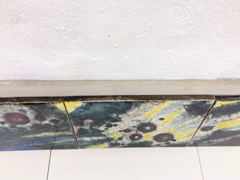 Pamono Mural in Ceramic from Karlsruher Majolika, 1960s> Architectural Elements