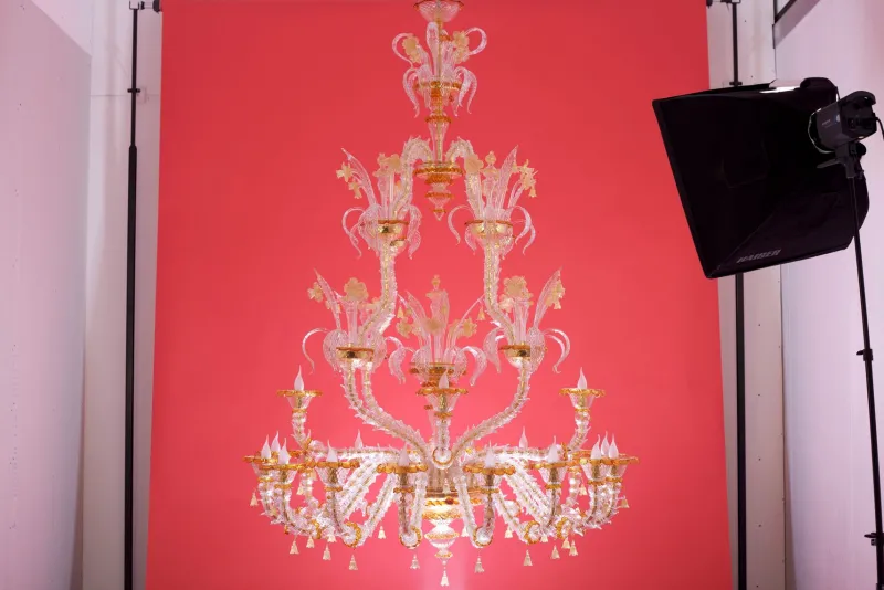Online Pamono Murano Chandelier by Atelier Iskra for Ribes the Art of Glass