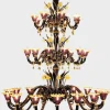 Pamono Murano Chandelier by Atelier Iskra for Ribes the Art of Glass> Ceiling Lights