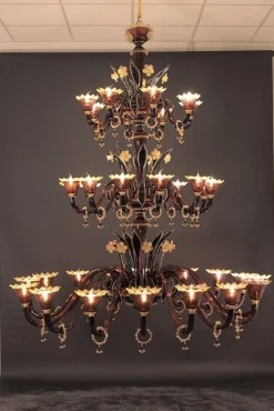 Pamono Murano Chandelier by Atelier Iskra for Ribes the Art of Glass> Ceiling Lights