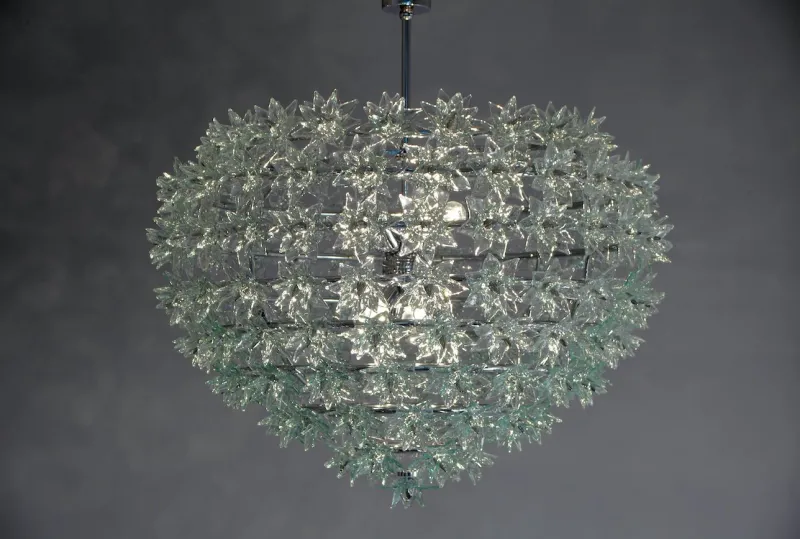 Pamono Murano Chandelier by Atelier Iskra for Ribo the Art of Glass