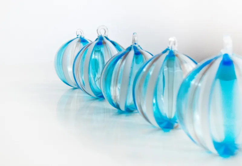 Hot Pamono Murano Christmas Baubles by Mariana Iskra for Ribes Studio, Set of 6