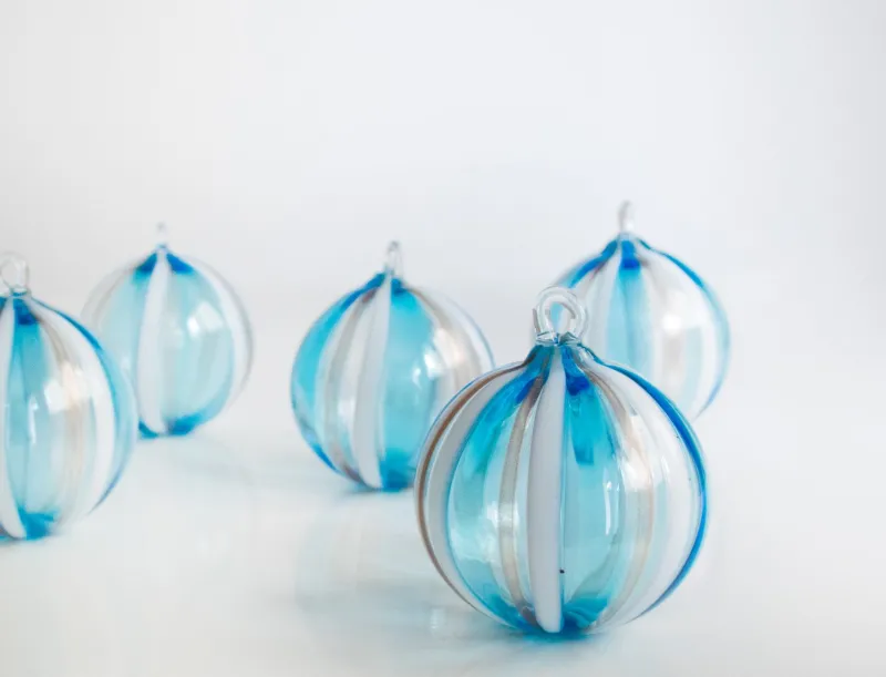 Hot Pamono Murano Christmas Baubles by Mariana Iskra for Ribes Studio, Set of 6