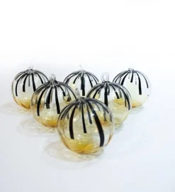 Pamono Murano Christmas Baubles by Mariana Iskra for Ribes Studio, Set of 6> Decorative Objects