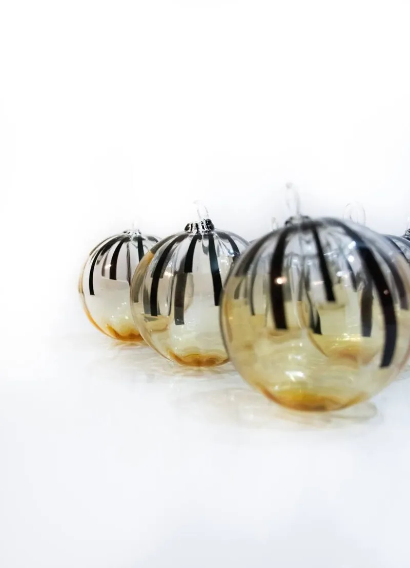 Pamono Murano Christmas Baubles by Mariana Iskra for Ribes Studio, Set of 6> Decorative Objects