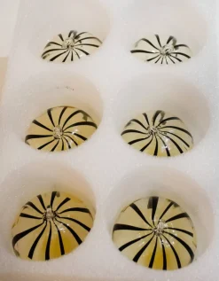 Pamono Murano Christmas Baubles by Mariana Iskra for Ribes Studio, Set of 6><noscript><img width=