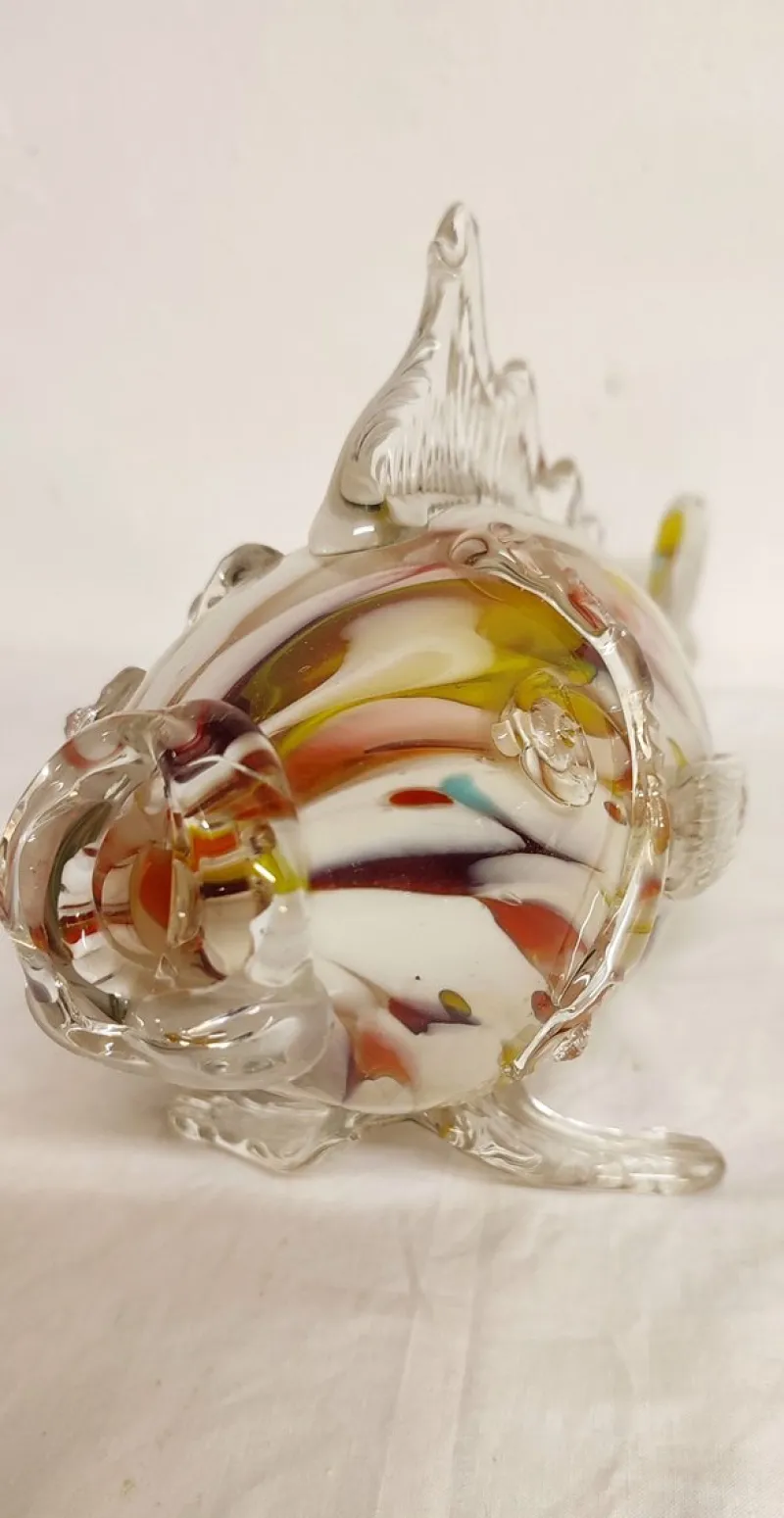 Pamono Murano Crystal Fish, Italy, 1970s> Dinnerware Accessories