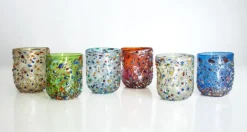 Discount Pamono Murano Crystal Glasses by Mariana Iskra, Set of 6