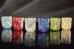 Best Pamono Murano Crystal Glasses by Mariana Iskra, Set of 6