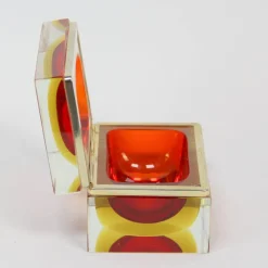 Pamono Murano Glass Box by Alessandro Mandruzzato, 1970s><noscript><img width=
