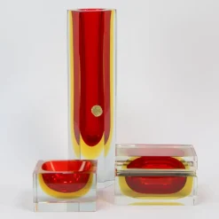 Pamono Murano Glass Box by Alessandro Mandruzzato, 1970s><noscript><img width=