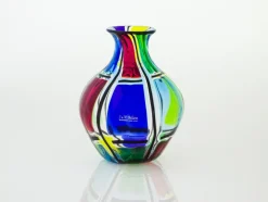 Pamono Murano Glass Carnevale Vase by Angelo Ballarin> Tabletop