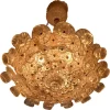Pamono Murano Glass Chandelier attributed to Ercole Barovier, 1930s> Ceiling Lights