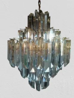 Pamono Murano Glass Chandelier attributed to Paolo Venini, 1970s