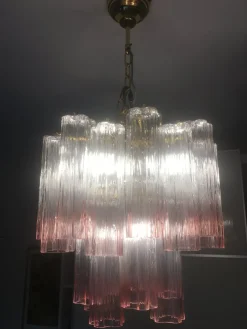 Clearance Pamono Murano Glass Chandelier Multicolors