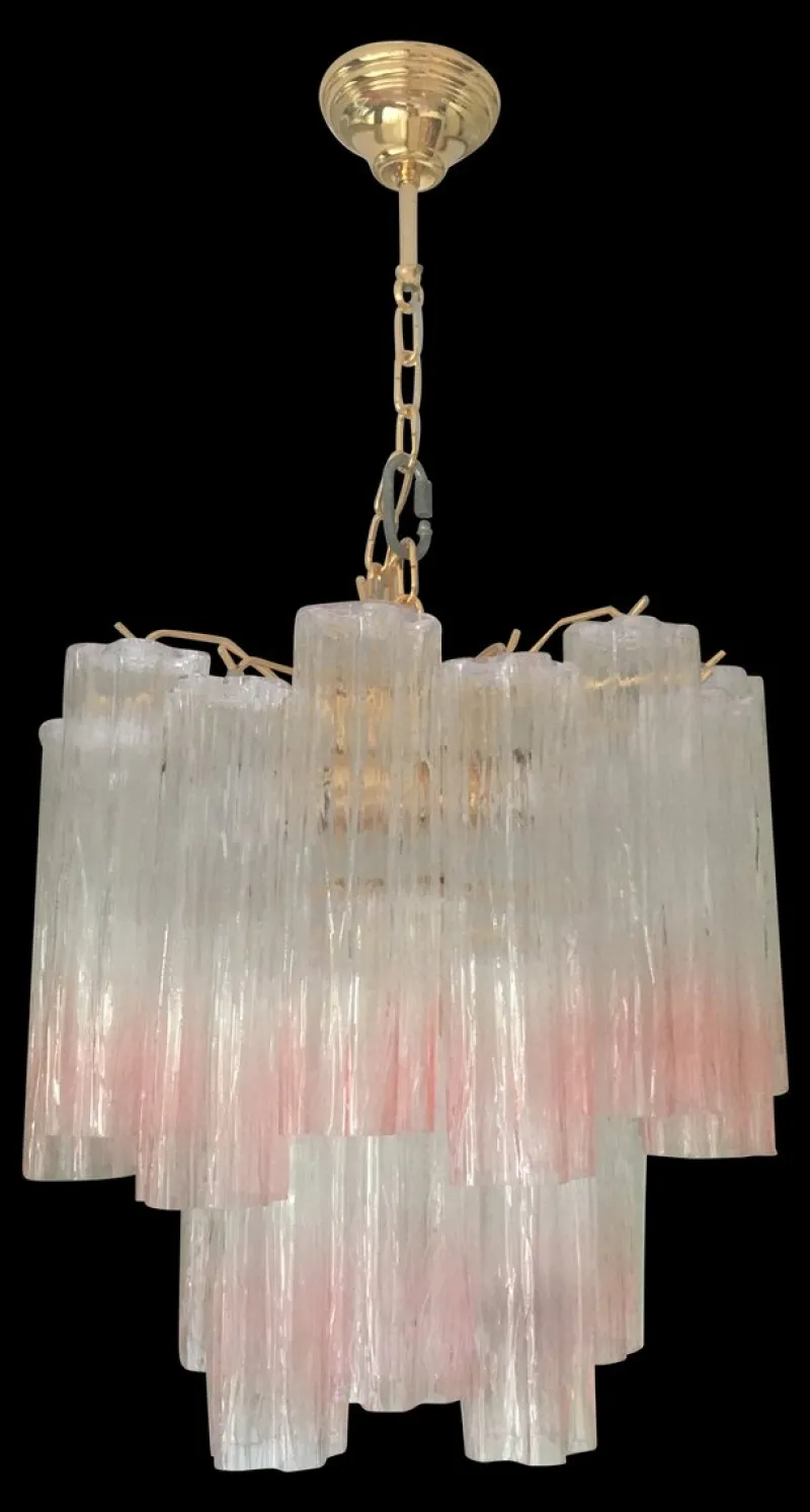 Clearance Pamono Murano Glass Chandelier Multicolors