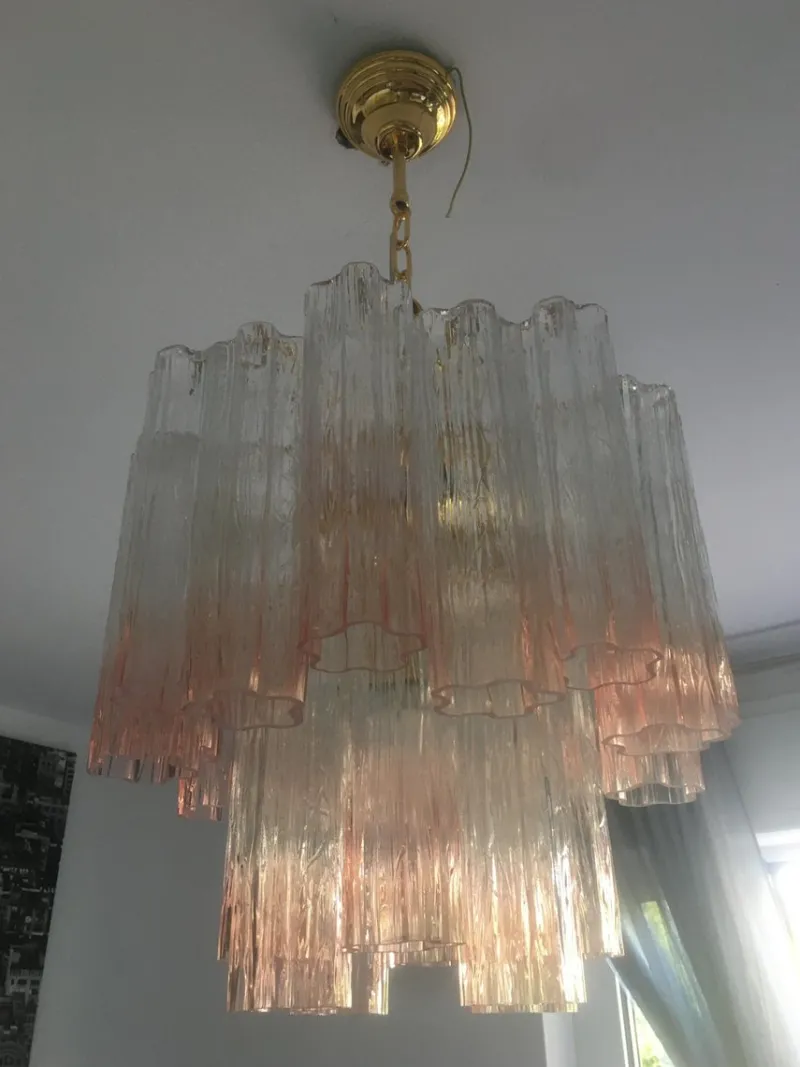 Clearance Pamono Murano Glass Chandelier Multicolors