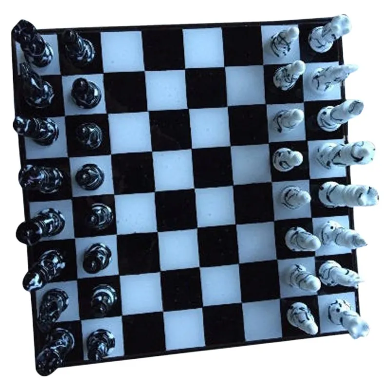 New Pamono Murano Glass Chessboard from Simoeng, Italy