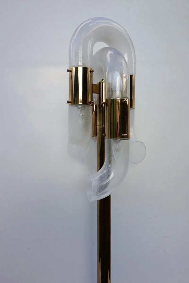 Pamono Murano Glass Floor Lamp by Aldo Nason for Mazegga, 1970s> Floor Lamps