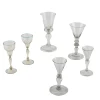 Sale Pamono Murano Glass Glasses, Italy, 18th Century, Set of 6