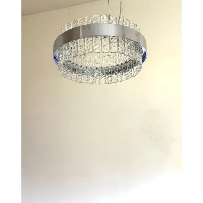 Pamono Murano Glass Ice Chandelier by Simoeng> Ceiling Lights