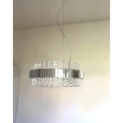 Pamono Murano Glass Ice Chandelier by Simoeng><noscript><img width=