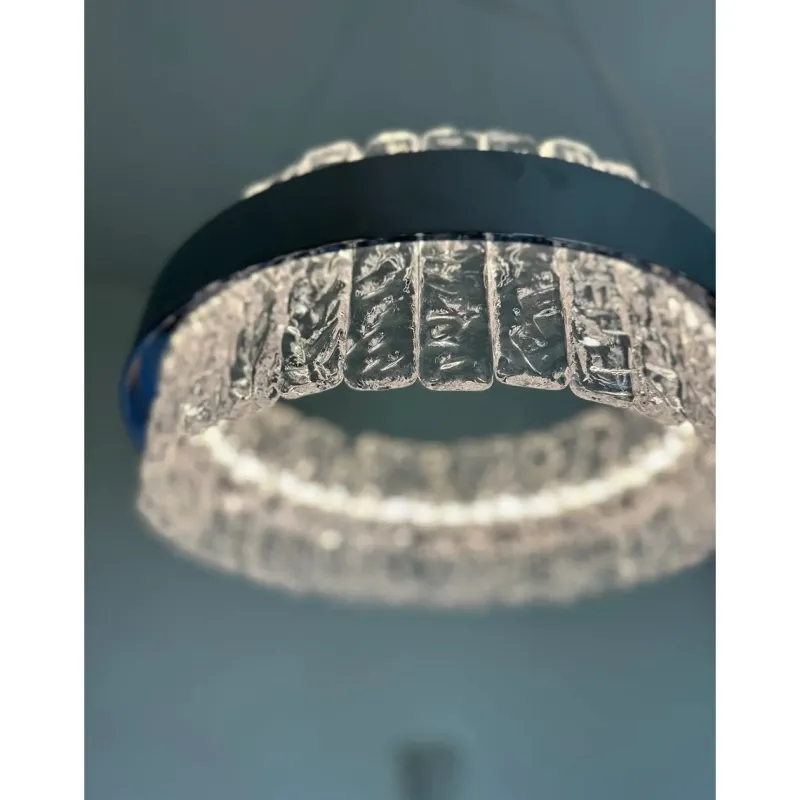 Pamono Murano Glass Ice Chandelier by Simoeng> Ceiling Lights